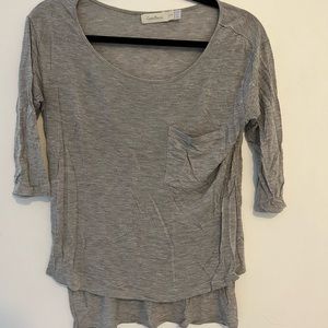 Grey long sleeve shirt